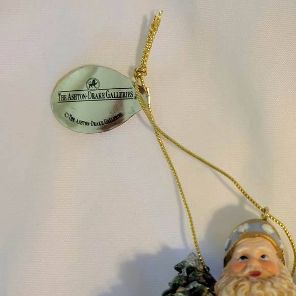 Thomas Kinkade '03 Old World "Frosty Christmas Eve Santa" Ornament Ashton-Drake - Picture 10 of 14